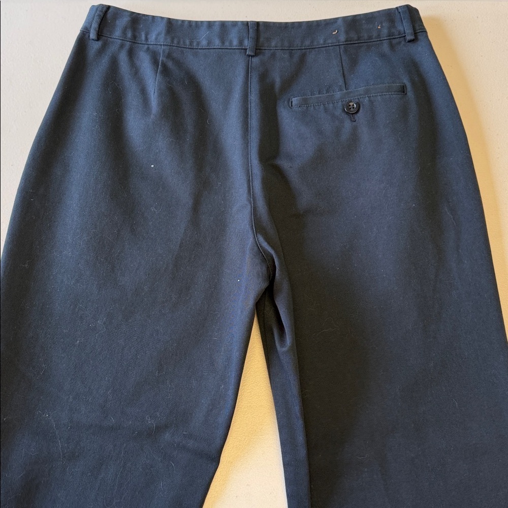 L.L. Bean Classic Fit Blue Khaki Pants (Petite) - Picture 4 of 7